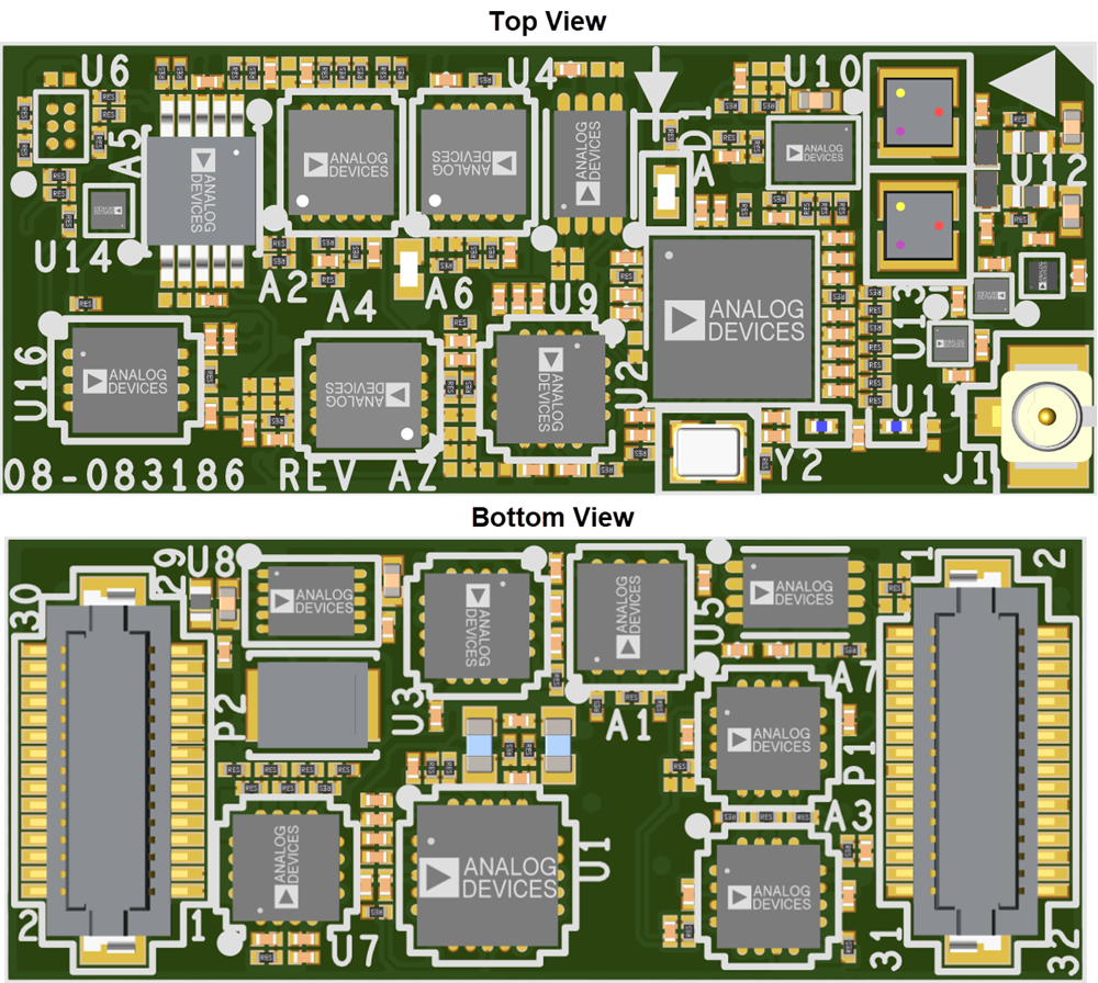 Technische Zeichnung - Analog Devices Inc. AD-IMP2501-SL 1,5-MHz-Impedanzanalysator-Lösung