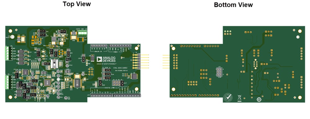 Technische Zeichnung - Analog Devices Inc. EVAL-AD4113ARDZ ADC-Evaluierungsboard