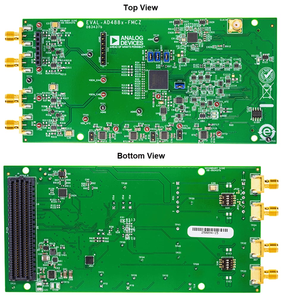 Technische Zeichnung - Analog Devices Inc. EVAL-AD4880-FMCZ ADC-Evaluierungsboard