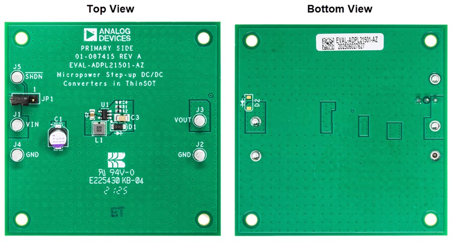 Technische Zeichnung - Analog Devices Inc. EVAL-ADPL21501-AZ Wandler-Evaluierungsboard