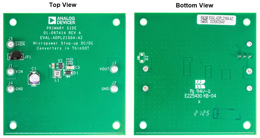 Technische Zeichnung - Analog Devices Inc. EVAL-ADPL21504-AZ Wandler-Evaluierungsboard