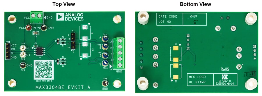 Mechanical Drawing - Analog Devices Inc. MAX33047EEVKIT Evaluation Kit