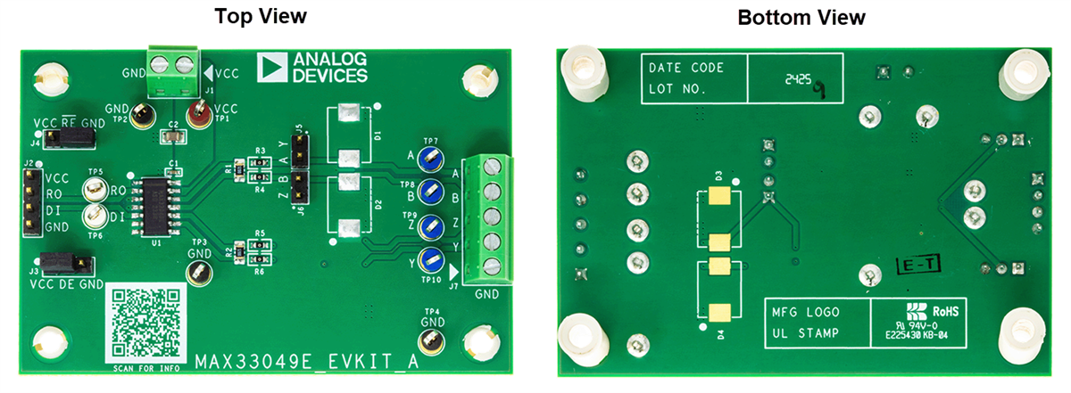 Mechanical Drawing - Analog Devices Inc. MAX33049EEVKIT Evaluation Kit