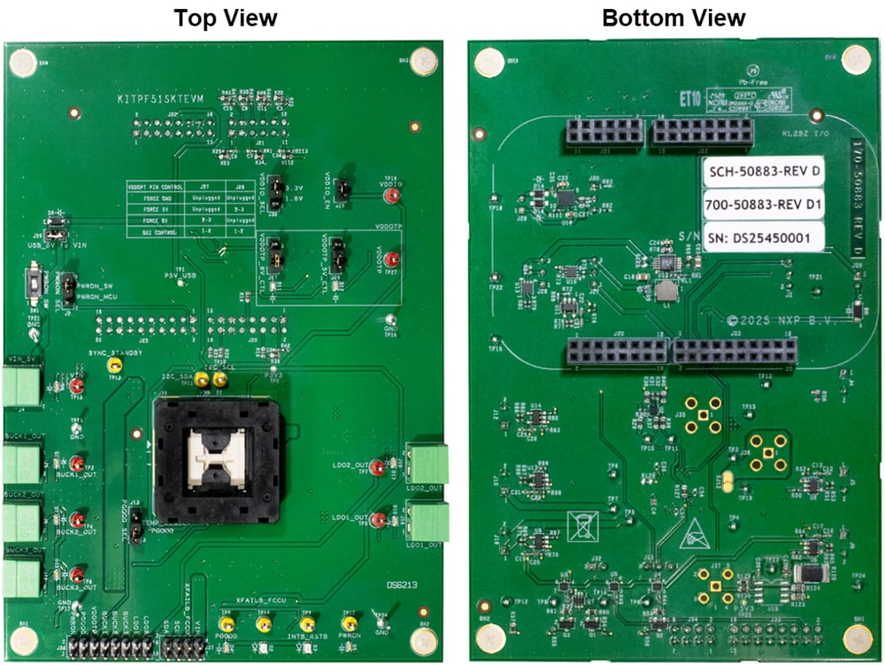 Technische Zeichnung - NXP Semiconductors KITPF51SKTEVM Evaluierungsboard