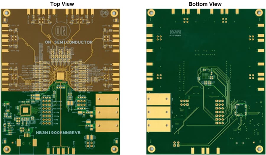 Mechanical Drawing - onsemi NB3N1900KMNGEVB PCIe Evaluation Board