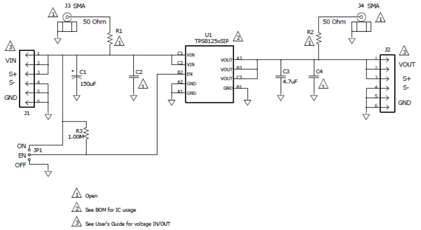 Schaltplan - Texas Instruments  TPS81256 Aufwärtswandler und Entwicklungsmodul von hoher Effizienz 
