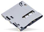 TE Connectivity Push-Push Micro-SIM Steckverbinder mit einem 1,27mm-Profil