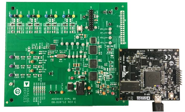 Blockdiagramm - Analog Devices Inc. EVAL-ADE9000EBZ Evaluationsboard