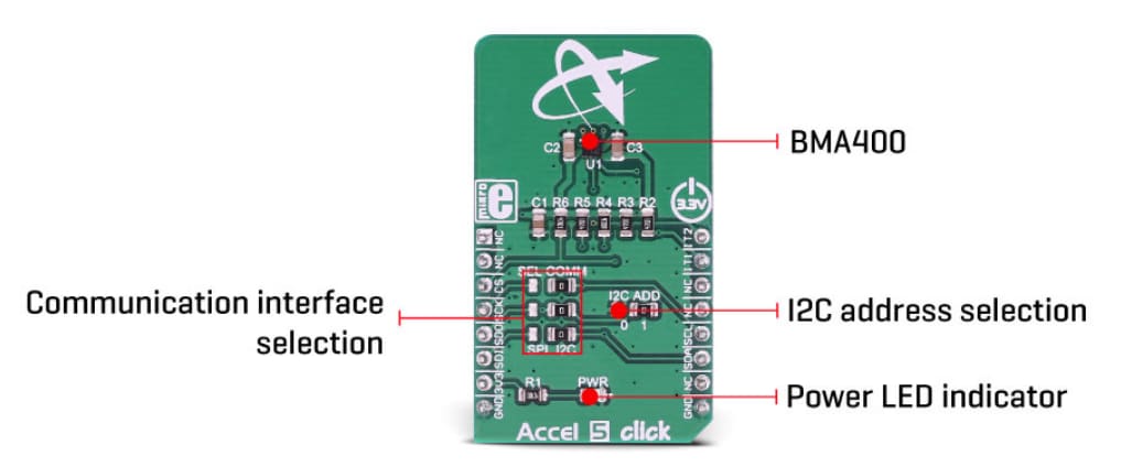 Mikroe MIKROE-3149 Accel 5 Click