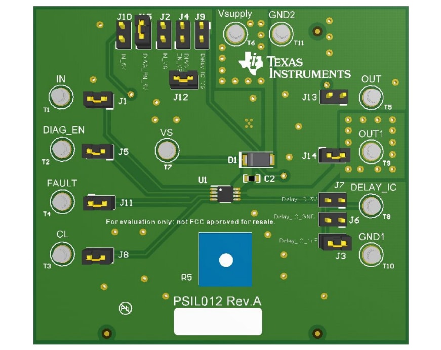 Schaltungsanordnung - Texas Instruments TPS1H200EVM High-Side-Evaluationsmodul