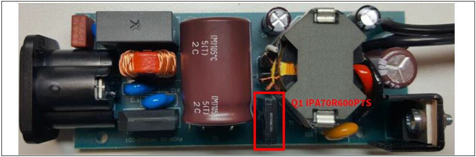 Technische Zeichnung - Infineon Technologies EVAL40W19VFLYBP7 40W-Adapter-Demoboard
