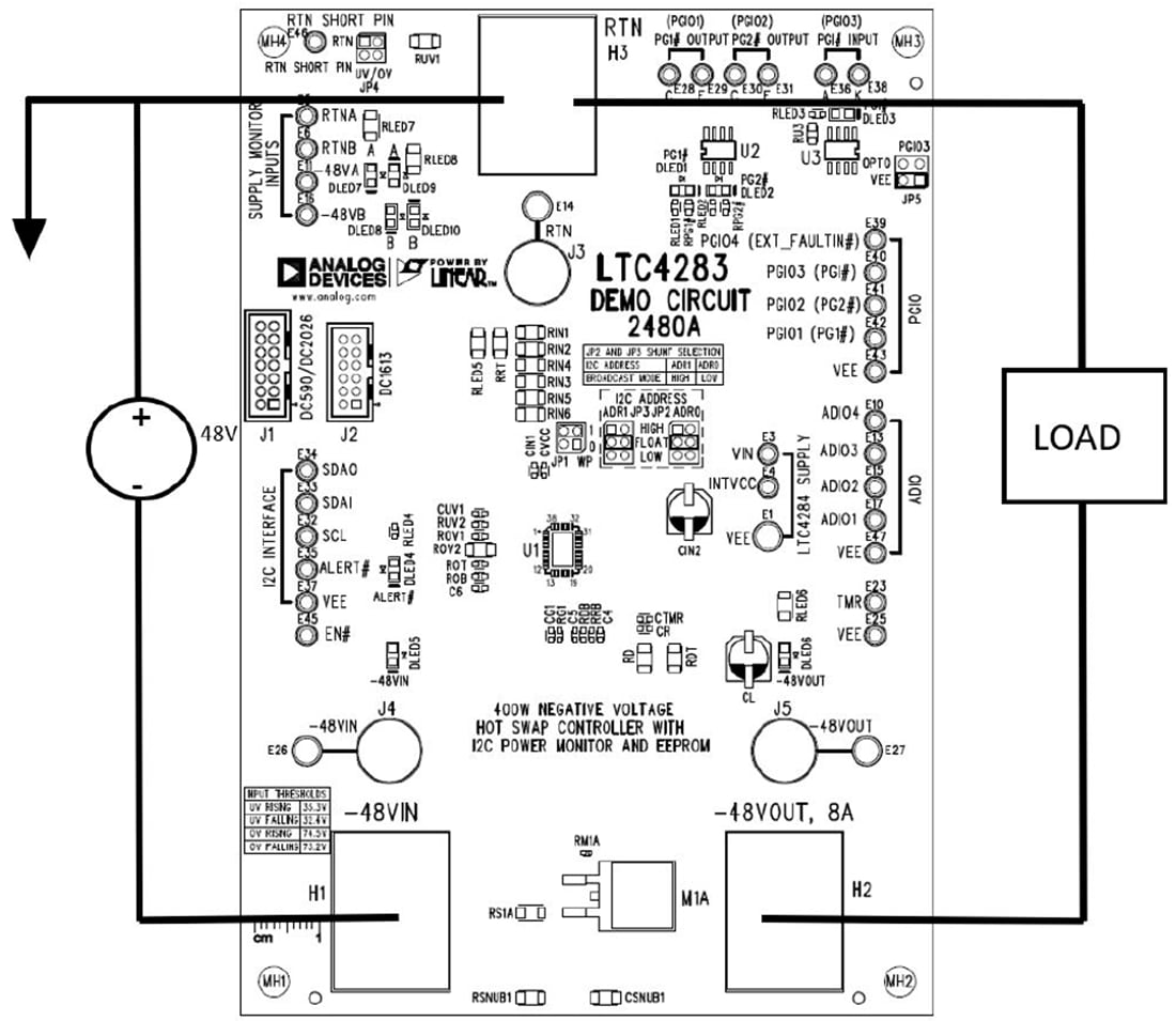 Tabelle - Analog Devices Inc. DC2480A Demonstrationsschaltung Tabelle - Analog Devices Inc. DC2480A Demonstrationsschaltung
