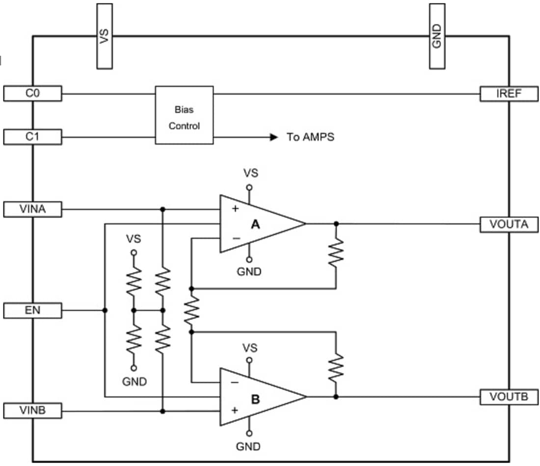 Blockdiagramm - Microsemi / Microchip Le87511 Einkanal-Leitungstreiber