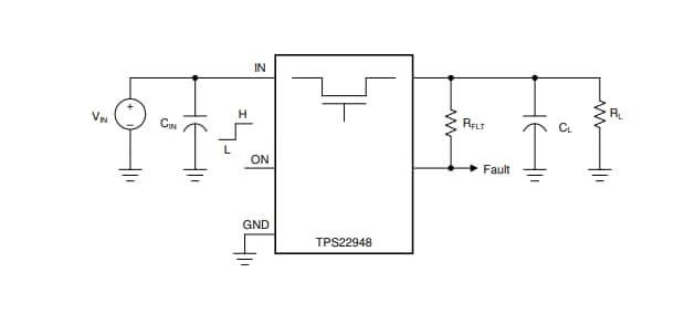 Texas Instruments TPS22948 Lastschalter