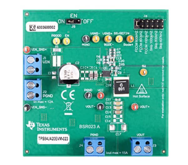 Technische Zeichnung - Texas Instruments TPS54JA20EVM-023 Evaluierungsmodul (EVM)