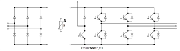 Applikations-Schaltungsdiagramm - Infineon Technologies 1.200-V-PIM-IGBT-Module