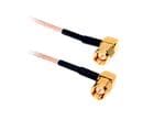 Amphenol Cables on Demand RG316 SMA-Teflon-Koaxialkabel mit rechtwinkligem Steckverbinder
