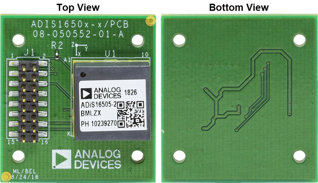 Technische Zeichnung - Analog Devices Inc. ADIS16500/PCBZ Breakout-Board