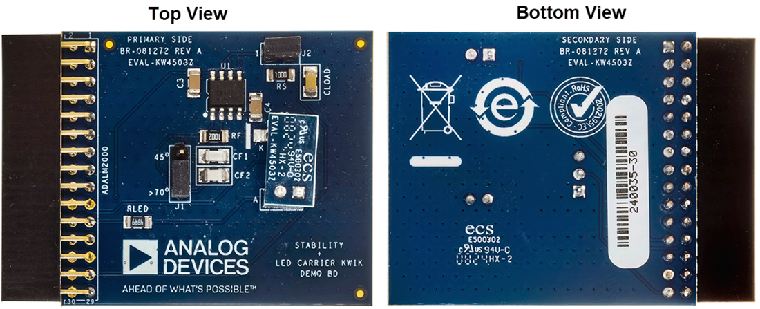 Technische Zeichnung - Analog Devices Inc. EVAL-KW4503Z KWIK Demonstrationsboard