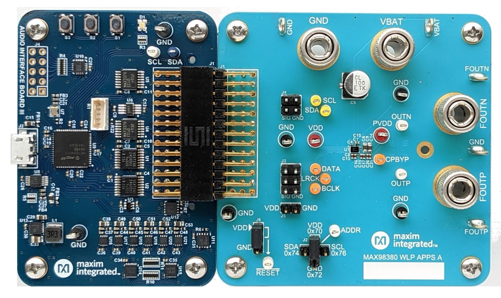 Schaltungsanordnung - Analog Devices / Maxim Integrated MAX98380EVSYS Evaluierungssystem