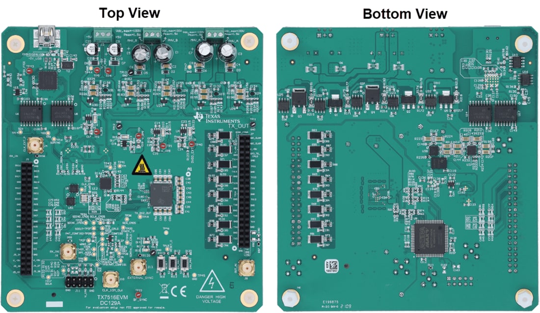 Technische Zeichnung - Texas Instruments TX7516EVM Evaluierungsmodul (EVM)