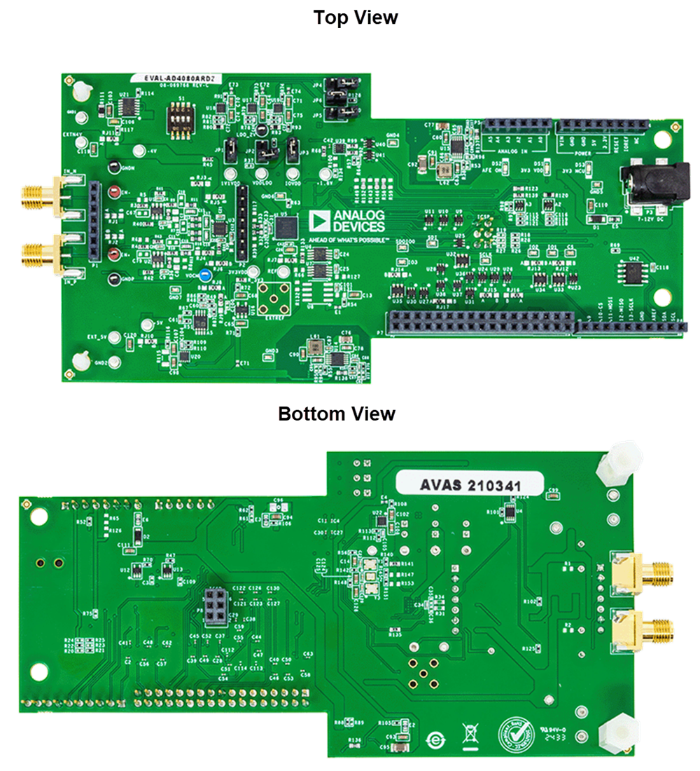 Technische Zeichnung - Analog Devices Inc. EVAL-AD4080ARDZ Evaluationsboard
