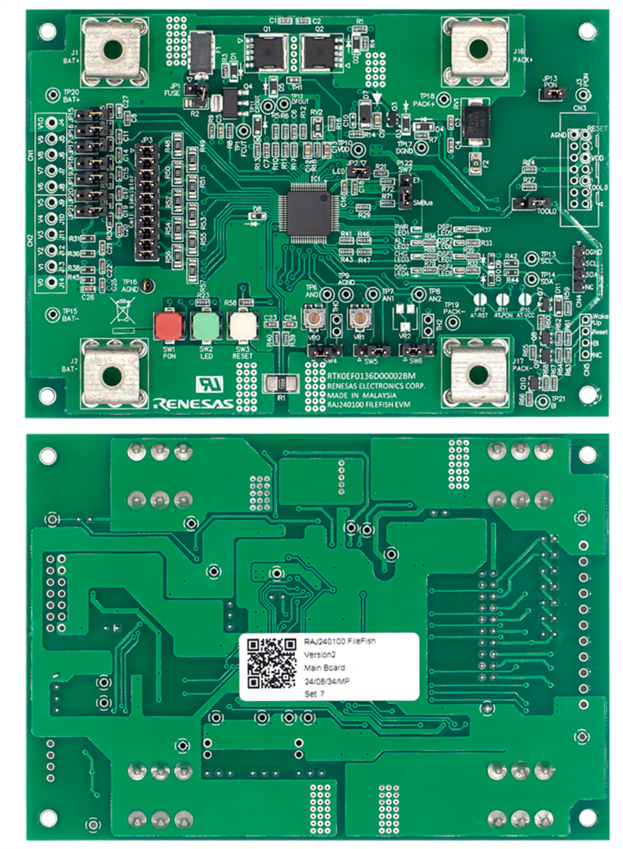 Schaltungsanordnung - Renesas Electronics RAJ240090/100 R-BMS F Evaluierungskit