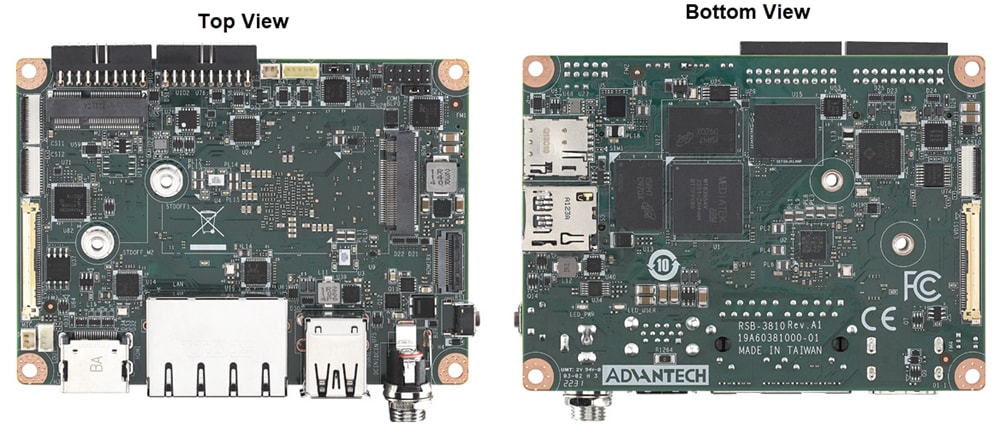 Technische Zeichnung - Advantech Single-Board-Computer (SBC) RSB-3810