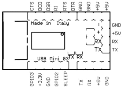 Mini USB Adapter Pin-out
