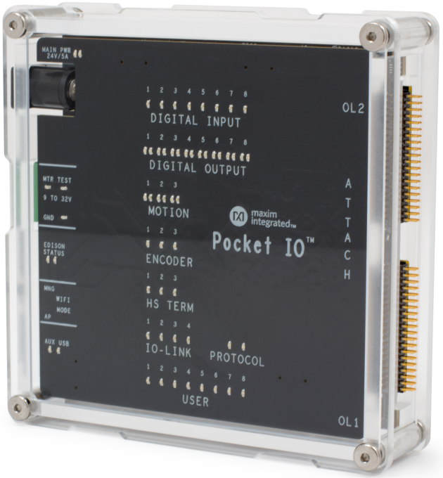 Maxim MAXREFDES150 Pocket IO PLC-Entwicklungsplattform Maxim MAXREFDES150 Pocket IO PLC-Entwicklungsplattform