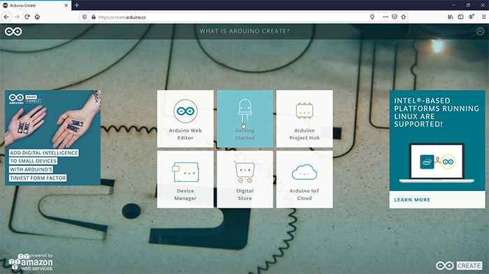 Arduino Create website