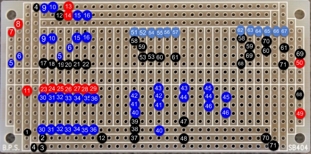Labeled protoboard